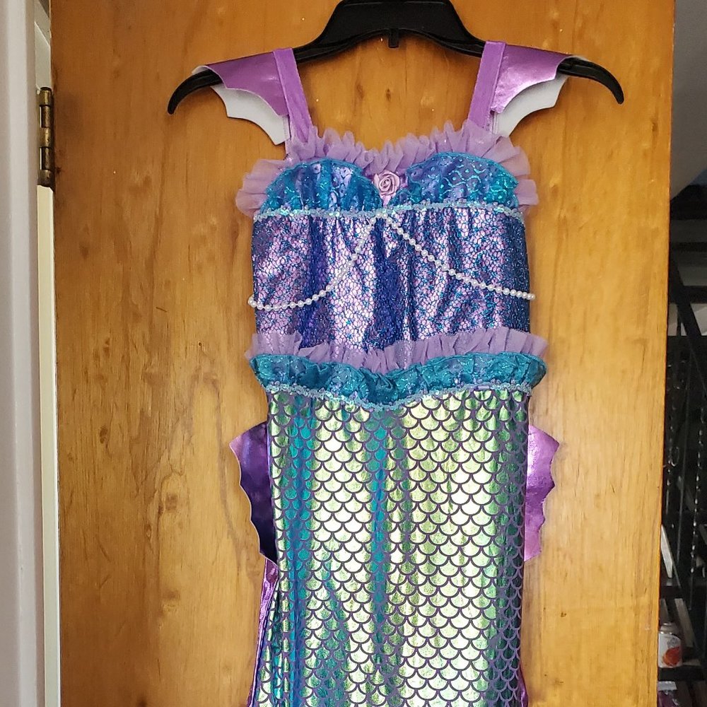 Teetot Mermaid Costume with Choker Size 7/8